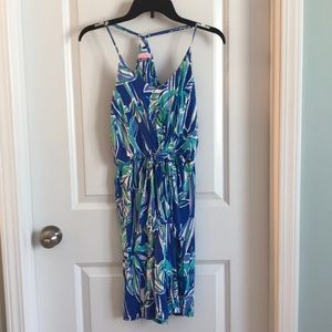 Lilly Pulitzer XS t back dress cotton racer back